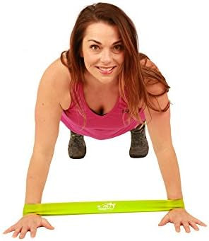 Fit Simplify Resistance Loop Exercise Bands with Instruction Guide and Carry Bag, Set of 5