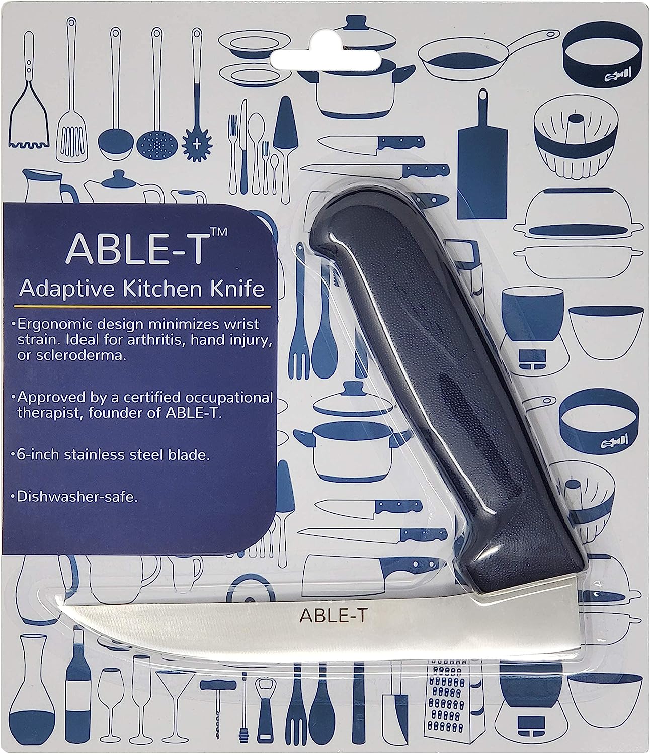 ABLE-T Right Angle Knife, Approved by a Certified Occupational Therapist