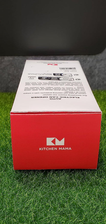 Kitchen Mama Auto Electric Can Opener: Open Your Cans with A Simple Push of Button - Automatic, Hands Free, Smooth Edge, Food-Safe, Battery Operated, YES YOU CAN